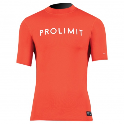 Lycra Prolimit Rashguard Logo a Maniche Corte Rosso