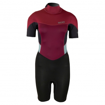 Muta Prolimit Fire Shorty Backzip 2/2 Nero e Rosso