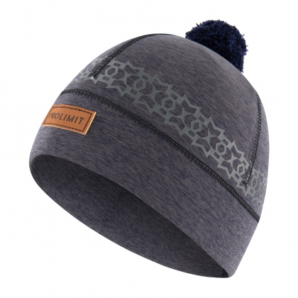 Cappellino Prolimit Neoprene Beanie Pom Pom Artico Grigio Nero