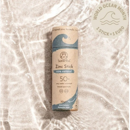 Stick Solare Naturale Minerale Zinco FPS 30 Blu Oceano Suntribe